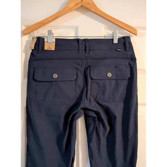 PrAna Halle II Straight Pants Nautical Color 6 x 33" Long Women's Stretch Hiking - Picture 3 of 6